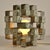 Metal Italian Sculptural Cube Shaped Metal Table Lamp, 1960s For Sale - Image 7 of 10