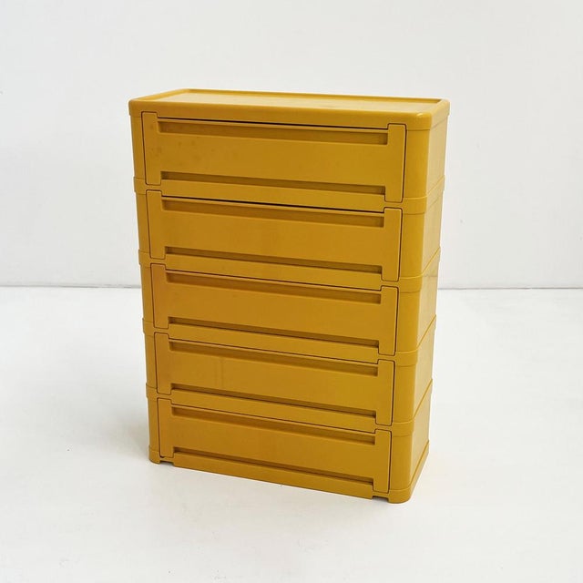 Red Model 4964 Chest of Drawers by Olaf von Bohr for Kartell, 1970s For Sale - Image 13 of 13