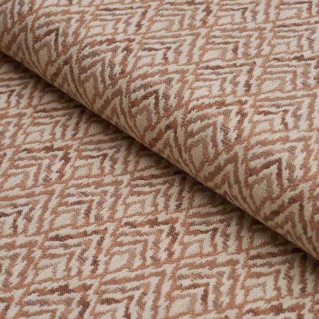 Schumacher Sample - Schumacher Halcyon Fabric In Mediterranean Spice For Sale - Image 4 of 5