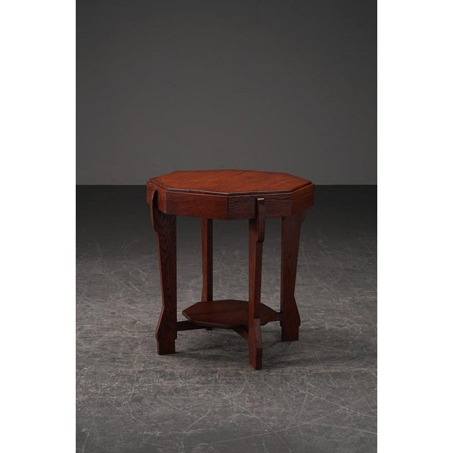 Amsterdamse School Side Table, 1930s For Sale - Image 14 of 14