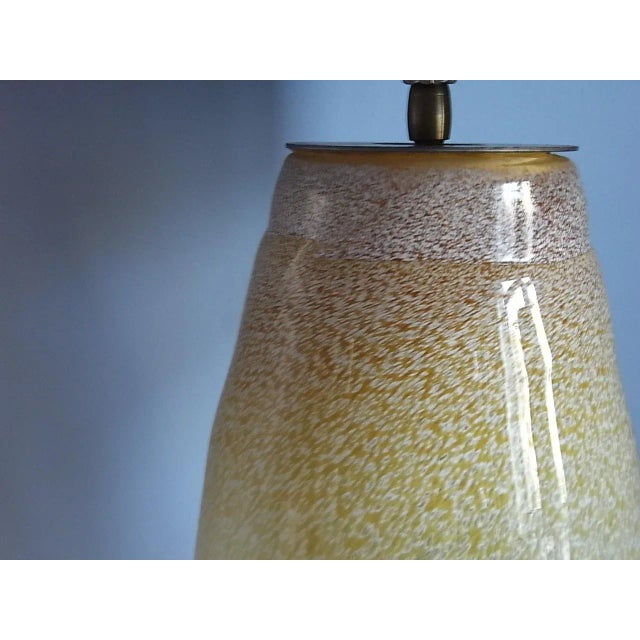 Gold Vintage Grande Jaune Murano Table Lamp, 1960s For Sale - Image 8 of 11