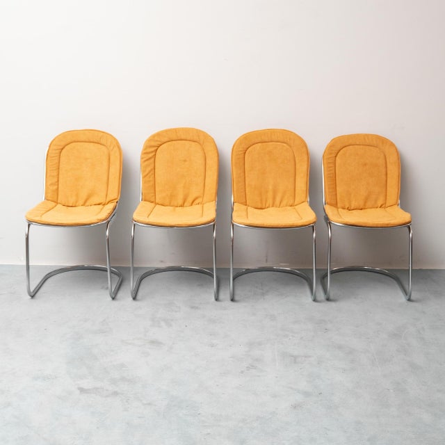 Vintage Chairs attributed to Gastone Rinaldi, 1970s, Set of 4 For Sale - Image 3 of 12