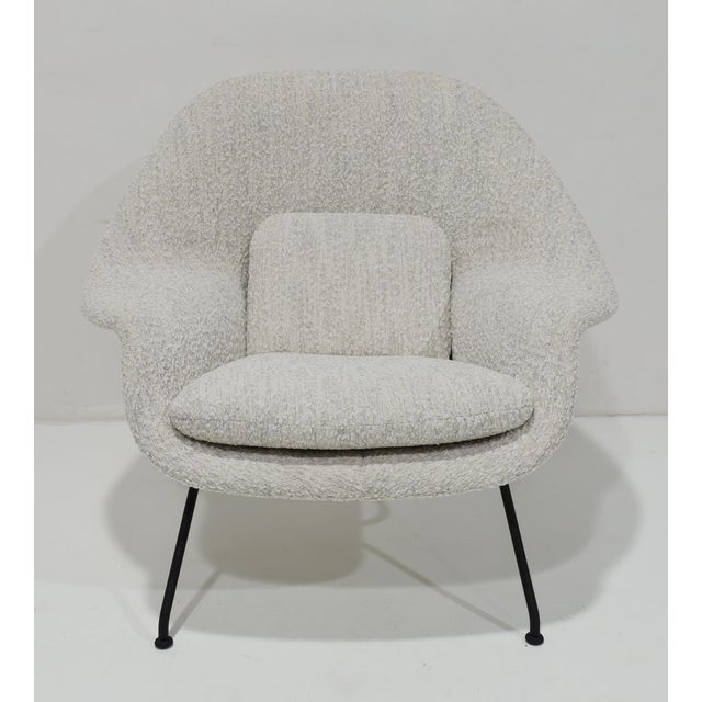 Eero Saarinen for Knoll Womb Chair Is Pierre Frey Boucle' For Sale - Image 9 of 9