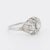 Early 20th Century Art Deco Ring in Platinum and Diamonds, Size 7.5 For Sale - Image 5 of 5