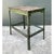 Pistachio Vintage Industrial Metal and Wood Workbench Table For Sale - Image 8 of 12