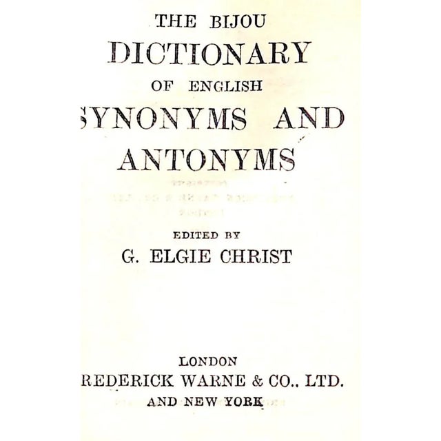 Early 20th Century Gold-Tooled Leather Bound Miniature Dictionaries and Matching Atlas- Set of 6 For Sale - Image 9 of 12