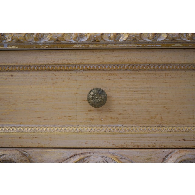 Pair French Style Gold Wash Corner China Cabinets For Sale - Image 16 of 18