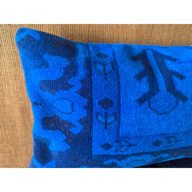 Native American Vintage Turkish Wool Totem Pillow For Sale - Image 3 of 13