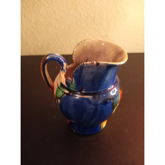 Contemporary 1980s Mexican Glazed Pottery Creamer For Sale - Image 3 of 7