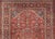 Antique Mahal rug with all over design in soft rust red multi colors, Keivan Woven Arts/rug/ DSP-R9818, country of origin...