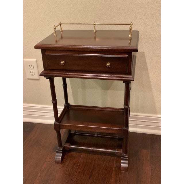 Vintage Ethan Allen Mahogany Side Table Chairish