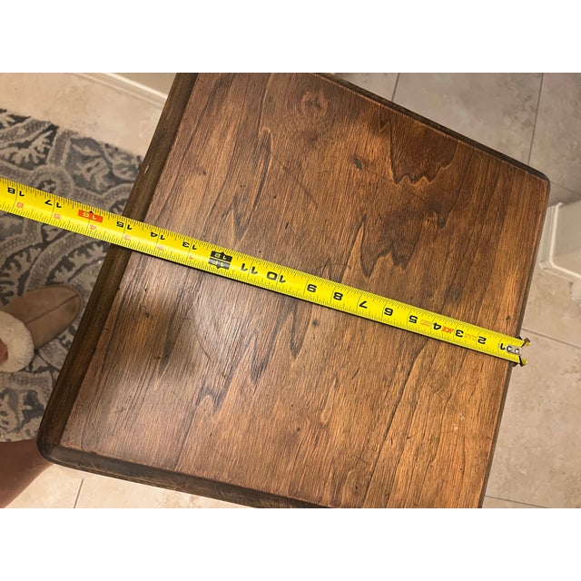Vintage Queen Anne Style Accent Side Table For Sale - Image 9 of 11