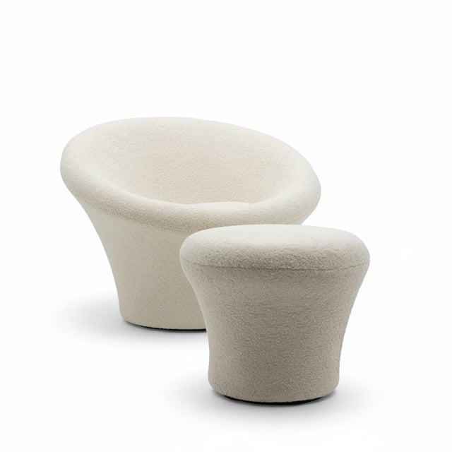 Set of Vintage Mushroom Lounge Chair and Ottoman by Pierre Paulin for Artifort, 1990s For Sale - Image 13 of 13