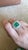 Green 5.88 Carats, Natural Zambian Emerald Sugarloaf & Rose Cut Diamonds Cocktail Ring, Size 7 For Sale - Image 8 of 9