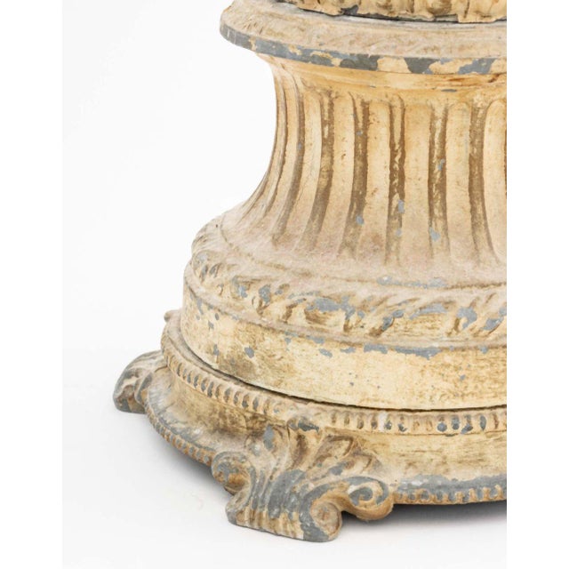 Neoclassical Style Marble Top Figural Side Table For Sale - Image 9 of 9