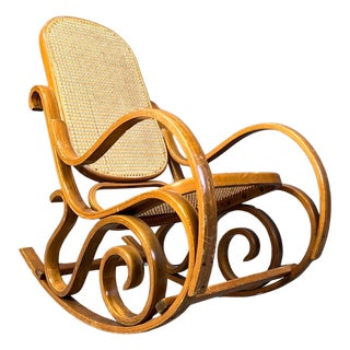 Vintage Thonet Rocking Chairs, 1960s For Sale