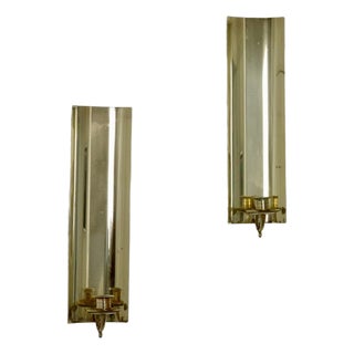 Mid-Century Swedish Brass Sconces by Eklofs, Set of 2 For Sale