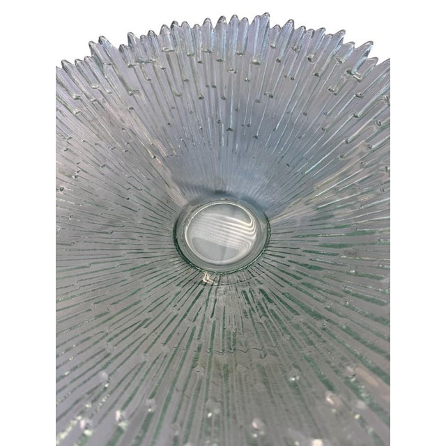 Scandinavian Iced Glass Centerpiece by Tapio Wirkkala, 1970s, in Flawless conditions. Designed 1970 to 1979 This piece is...