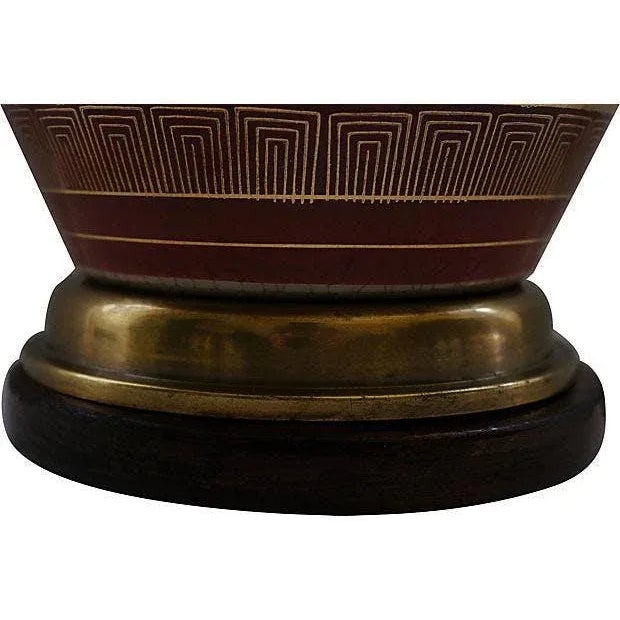 Painted Imari Style Lamp For Sale - Image 4 of 4