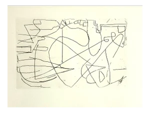 André Lanskoy - Composition - Original Etching 1960