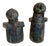 Mid-Century Painted Terracotta Pottery Male Female Sculptures - a Pair For Sale