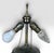Antique Japanese Meiji Period Patinated Bronze Vase Table Lamp With High Relief Bird and Flower Silk Pagoda Shade For Sale - Image 11 of 13