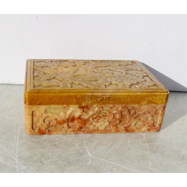 Antique Chinese Soapstone Carved Box Circa 1920s' Chairish