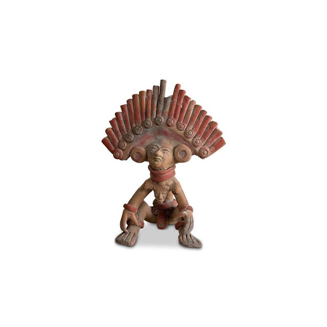 Mid 20th Century Vintage Aztec Mayan Tribal Figure For Sale - Image 5 of 6
