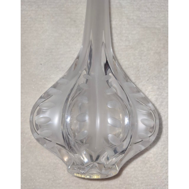 Mid-Century Modern Lalique “Paris Marie-Claude” Soliflore Mid-Century Vase For Sale - Image 3 of 3
