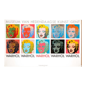 10 Marilyns Andy Warhol 1990 Original Museum Exhibit Vintage Popart Poster