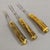 Vintage Stainless Steel and Horn Cutlery Serving Forks, Wingen 1960s For Sale - Image 4 of 4