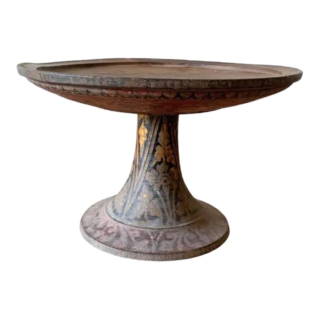 19th Century Balinese Offering Tray / Bowl 'Dulang' With Bali Hindu Motifs For Sale