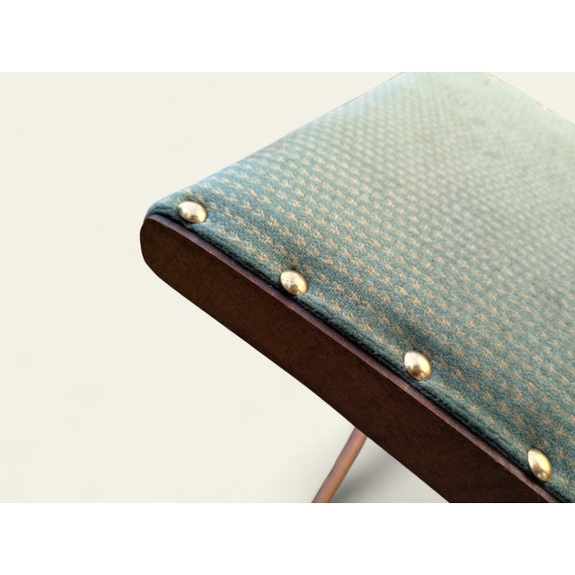 Wood Vintage Height-Adjustable Ottoman, 1960s For Sale - Image 7 of 8