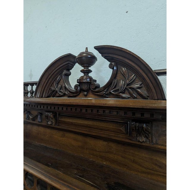 Renaissance Serving Cart in Solid Walnut For Sale - Image 8 of 14