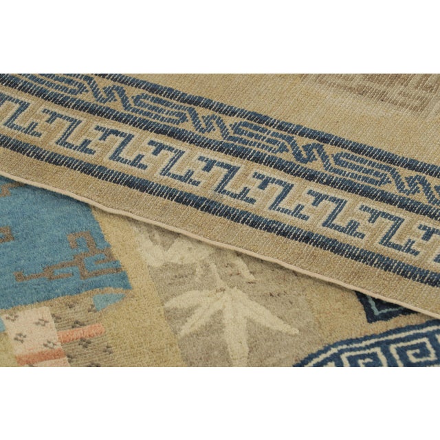 1900 - 1909 Antique Chinese Peking Wool Rug by Rug & Kilim, Scholar's Table, 1900–1909 For Sale - Image 5 of 8
