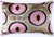 Handmade Velvet Pillow With Insert – Sage Green & Lilac Circle Motif, 16x24" For Sale In San Francisco - Image 6 of 8