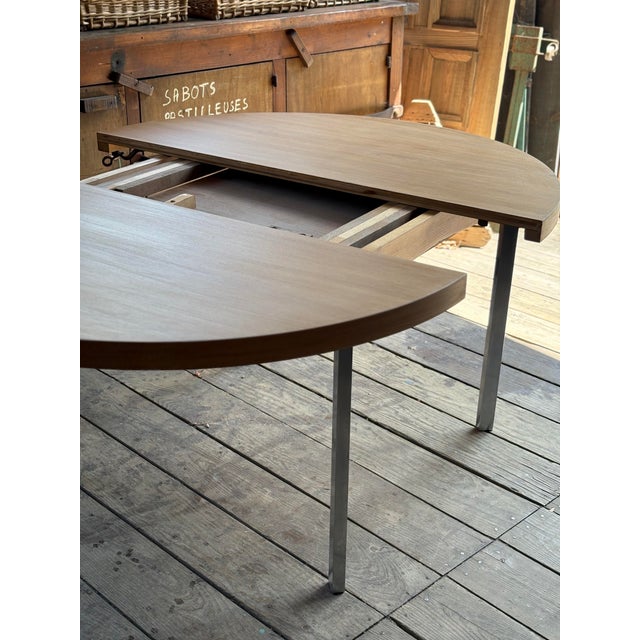 Wood Extendable Teak Table by Pierre Guariche for Minvielle, 1970s For Sale - Image 7 of 16