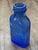 Early 1900’s Blue Glass Milk of Magnesia Bottle For Sale - Image 4 of 7