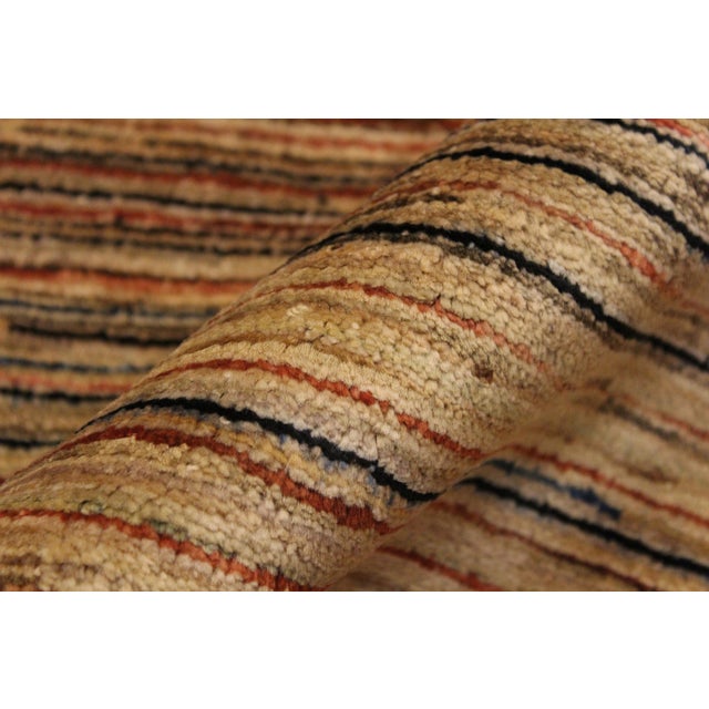 Textile Boho Chic Gabbeh Beige/Brown Wool Rug - 2'10'' X 4'9'' For Sale - Image 7 of 10