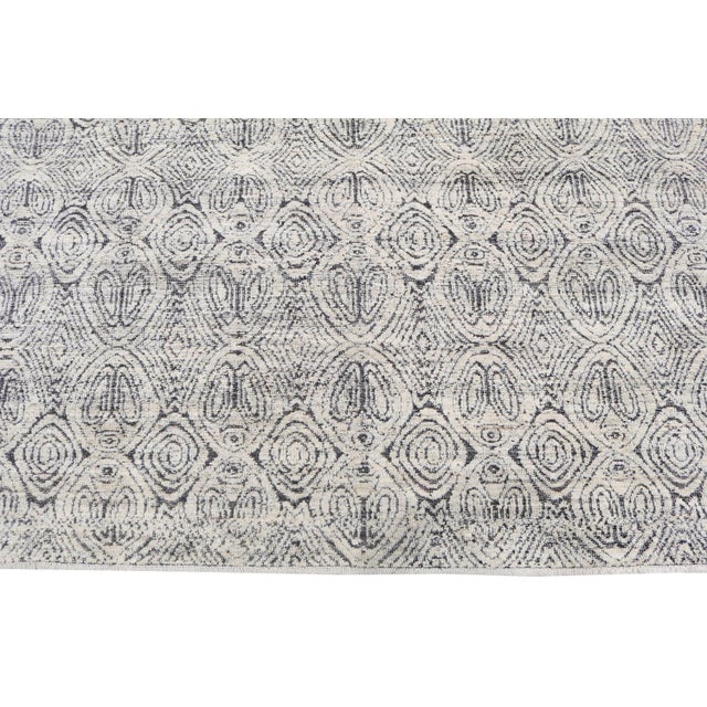 Moroccan Style Black and White Wool Rug 7'11"x9'8" Chairish
