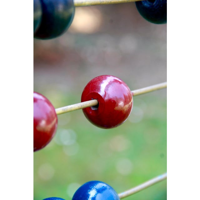 1930s Mid-Century Standing School Abacus, Italy, 1930s For Sale - Image 5 of 14