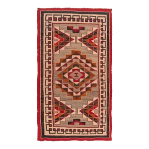 Vintage Navajo Style Rug 4'6 X 8'