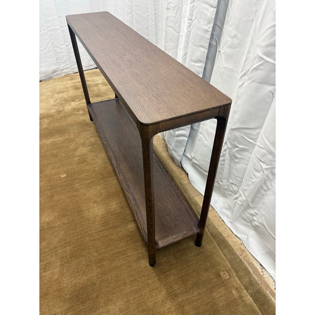 Restoration Hardware Padua Console Table – 60” Brown Oak Finish For Sale In Columbus - Image 6 of 14
