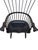 1990s Ethan Allen Black Windsor Chair Comb Back Philadelphia Armchair Saddle Seat For Sale - Image 12 of 16