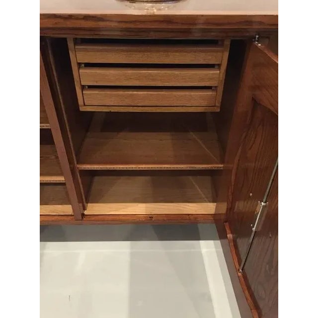 French Art Deco Five-Door Buffet With Silver Plaques For Sale In New York - Image 6 of 9