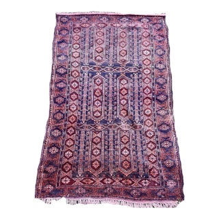 Vintage Tribal Baluchi Navy Rug, 4 x 6.4 For Sale