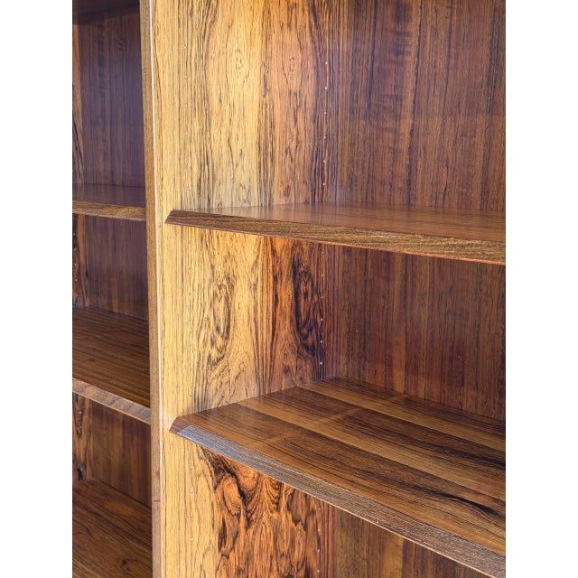 Mid-Century Modern Paul Hundevad Danish Rosewood Open Bookcase Mid-Century Modern Shelving Unit 1960s For Sale - Image 3 of 10
