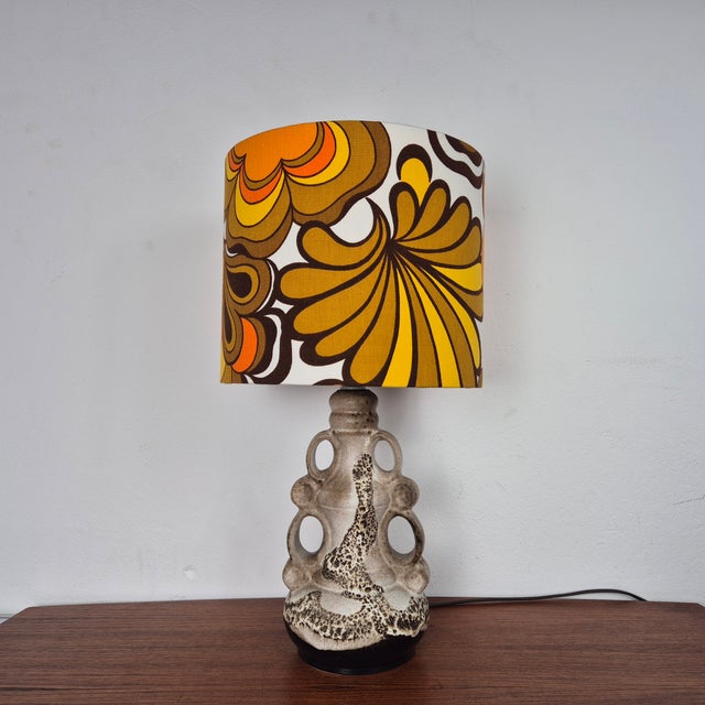 Mid-Century Ceramic Table Lamp from Steinbach, Germany, 1960s For Sale - Image 10 of 10