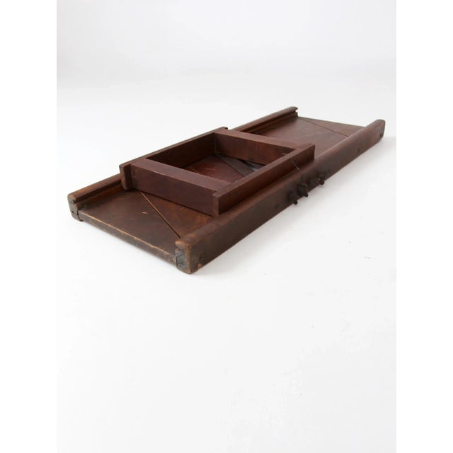 Farmhouse Antique Large Primitive Kitchen Mandolin For Sale - Image 3 of 9