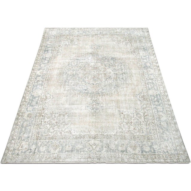 1960s 1960s Turkish Oushak Rug For Sale - Image 5 of 6